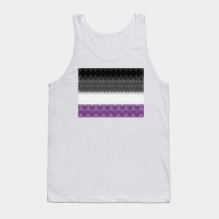 Spirograph Patterned Asexual Flag Tank Top